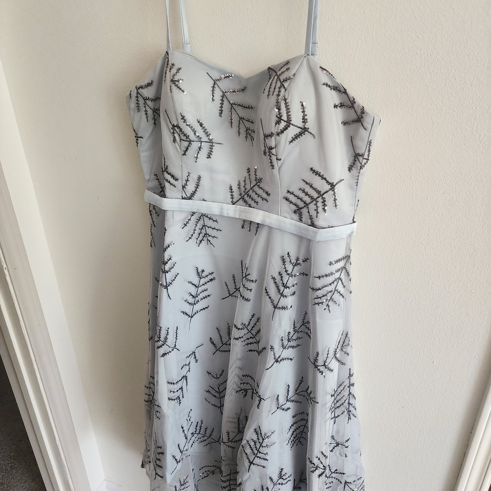 SHEIN Light Blue Dress with Black Accents